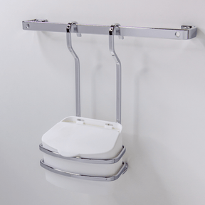 Suporte Cromado com Saleiro Branco 500g Para Barra