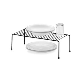 Suporte Organizador de Armário Grande 44,5cm Preto Design Moderno