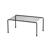 Suporte Organizador Retangular de Armário Médio 32,5cm Preto Fosco Alta Resistência