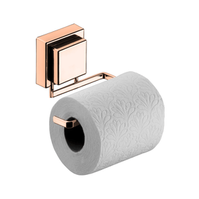 Suporte para Papel Higiênico com Ventosa Rose Gold 12,5cm