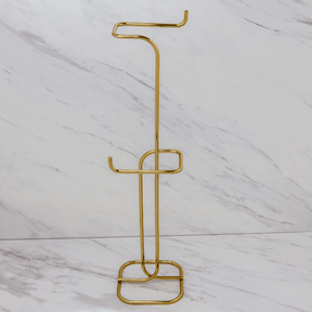 Suporte para Papel Higiênico de Chão 2 Rolos Dourado