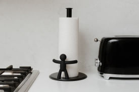 Suporte Porta Papel Toalha Buddy Preto