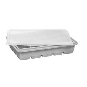 Forma para 15 Cubos de Gelo em Silicone Cinza 19,5cm