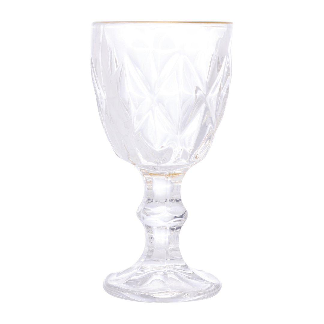 Taça de Licor em Vidro com FIo de Ouro Diamond 50ml