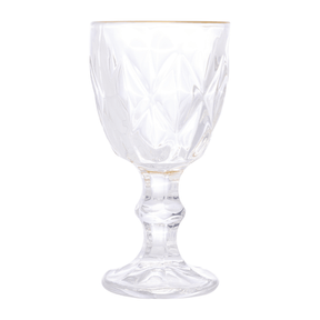 Taça de Licor em Vidro com FIo de Ouro Diamond 50ml