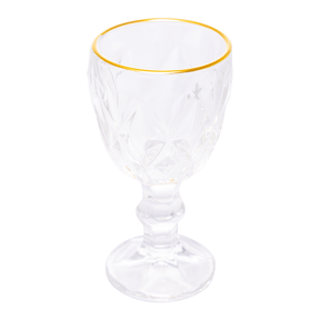 Taça de Licor em Vidro com FIo de Ouro Diamond 50ml