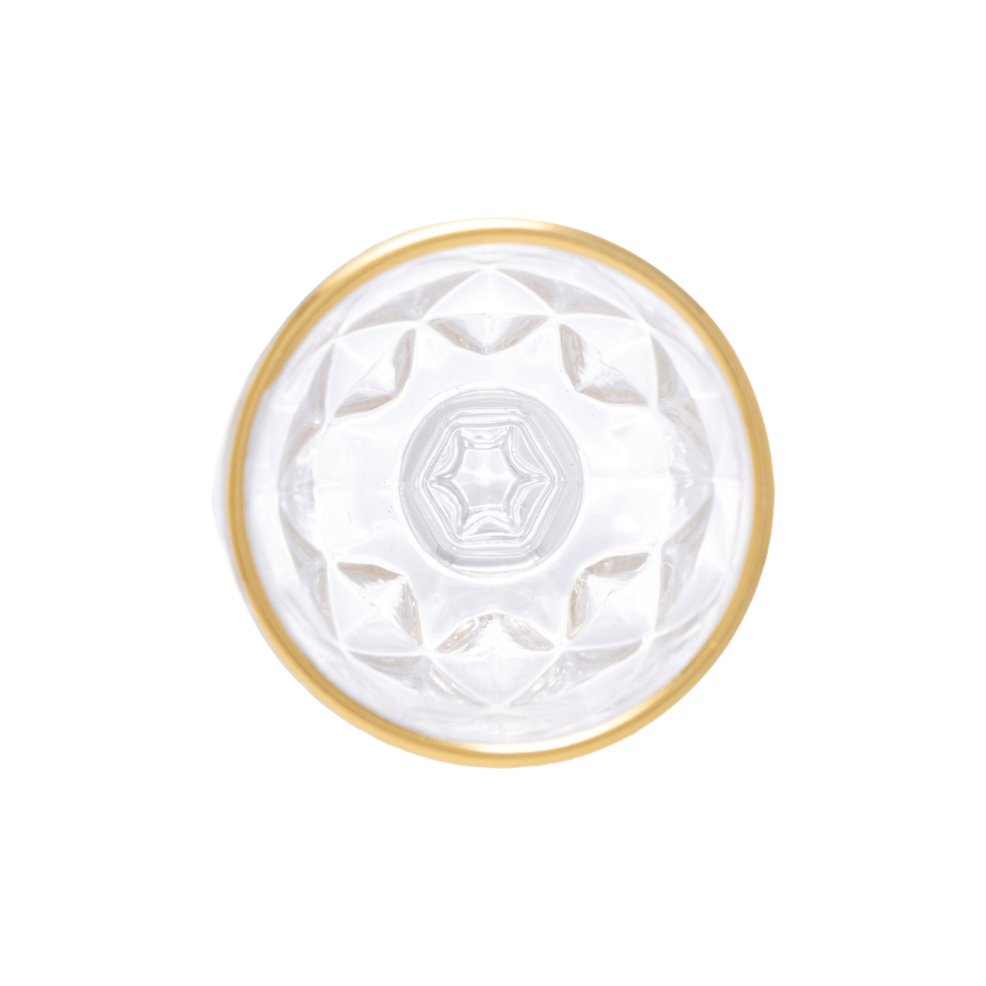 Taça de Licor em Vidro com FIo de Ouro Diamond 50ml