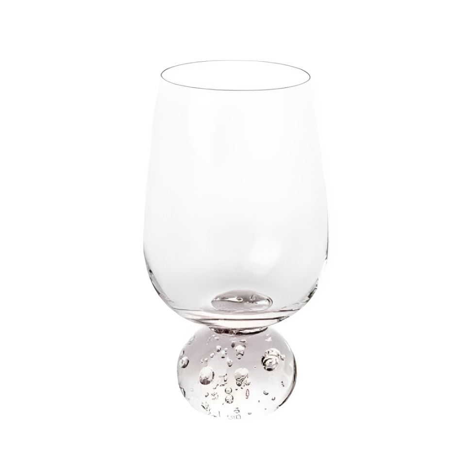 Taça Copo para Vinho Vidro com Base Esfera Transparente 540ml