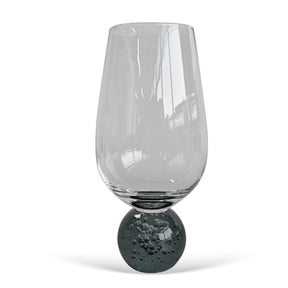 Jogo 6 Taças Base Esfera Fume e Transparente 550ml