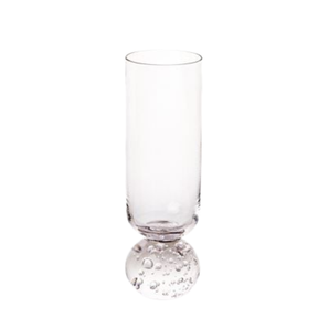 Taça Copo para Champanhe Vidro com Base Esfera Transparente 250ml