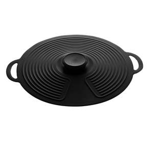 Tampa de Silicone para Panela 27cm Preta
