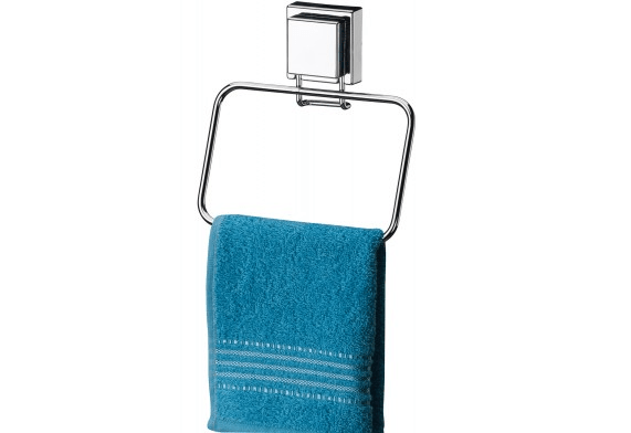 Toalheiro Argola com Ventosa Inox Cromado 18cm