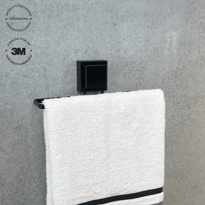 Toalheiro de Lavabo Fixação 3M 25cm Preto Fosco