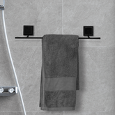 Toalheiro Porta Toalha de Banho de Piatina 3M Black Preto 50cm