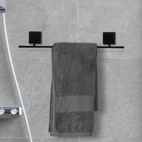Toalheiro Porta Toalha de Banho de Piatina 3M Black Preto 50cm