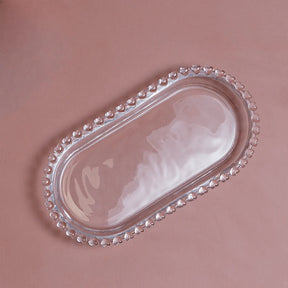 Kit para Mesa Posta de Cristal Pearl Coração 5 Peças