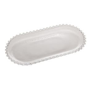 Travessa Cristal de Chumbo Oval Pearl 30cm