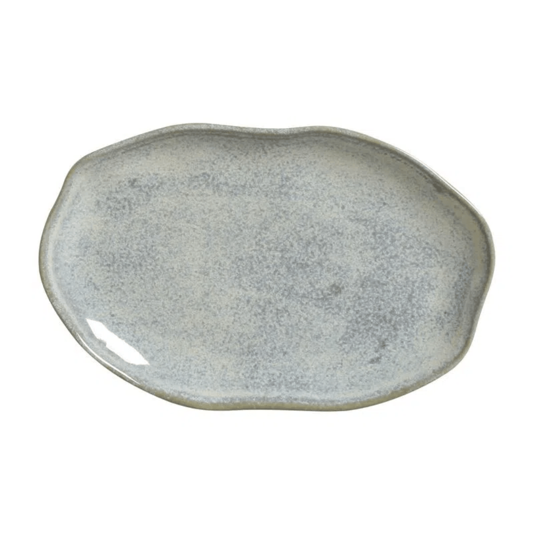 Travessa Oval Rasa Bio Green Granite Stoneware 30cm