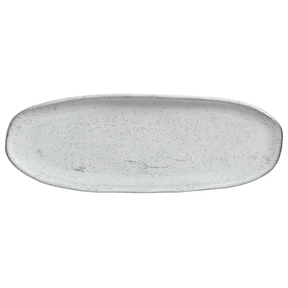 Travessa Oval Rasa Orgânica Echo Branca 36cm