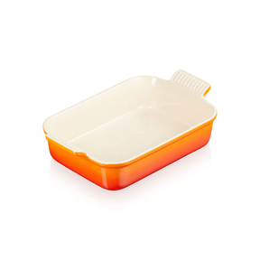Travessa Retangular Heritage Laranja 19cm Le Creuset