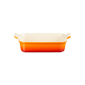 Travessa Retangular Heritage Laranja 19cm Le Creuset