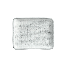 Travessa Retangular Juta Echo Branca 18cm