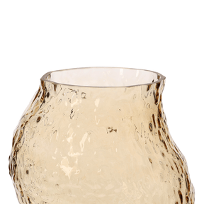 Vaso de Vidro Âmbar 22,5cm