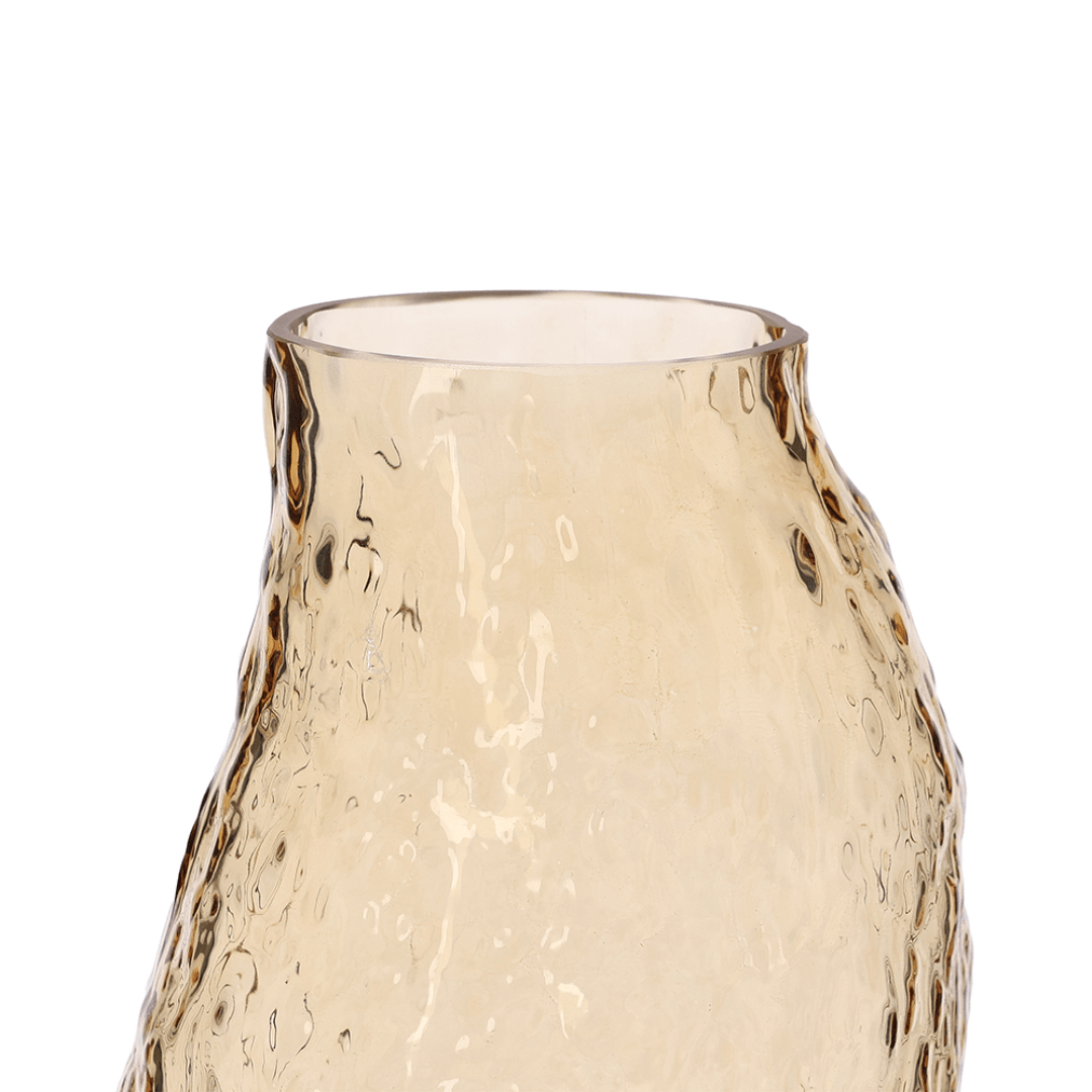 Vaso de Vidro Âmbar 30cm
