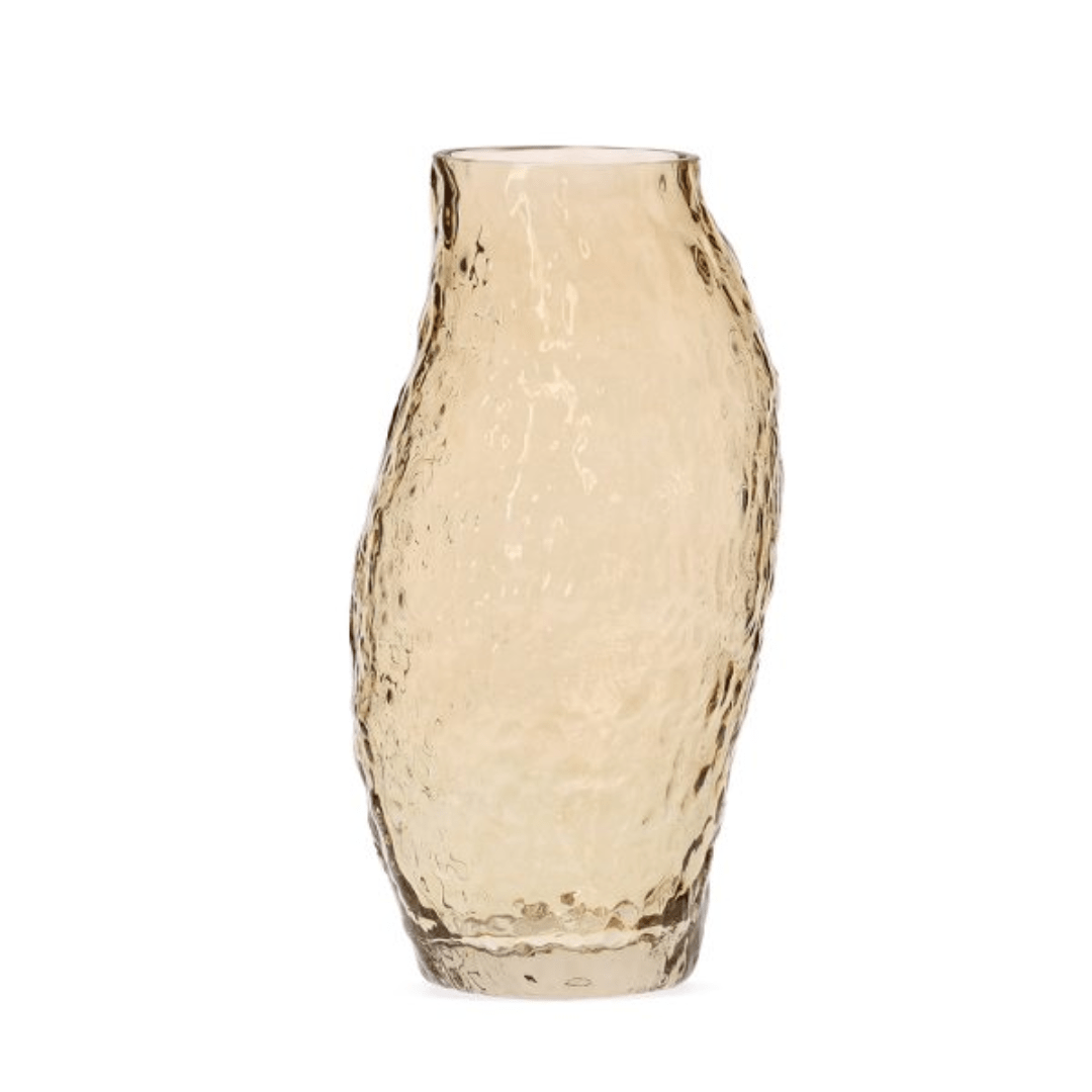 Vaso de Vidro Âmbar 30cm