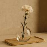 Vaso de Vidro com Borda de Ouro P 9,5cm