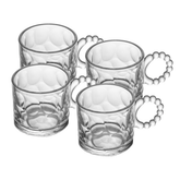Jogo 4 Xícaras de Café Cristal Balls 100ml