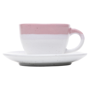 Jogo 4 Xícaras de Café com Pires Ombré Rosa 85ml