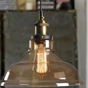 Lustre Pendente Vintage Retrô Lumière LEDZ - Fumê / Âmbar / Transparente